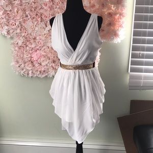White tulip dress